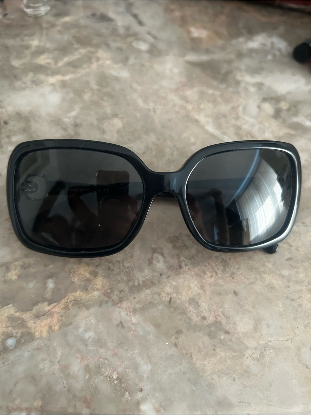 Vintage Chanel-Classic Black Women's Sunglasses - Picture 3 of 8